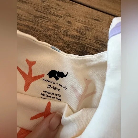 Colorful Airplane Print Kids Dress - Picture 3 of 3